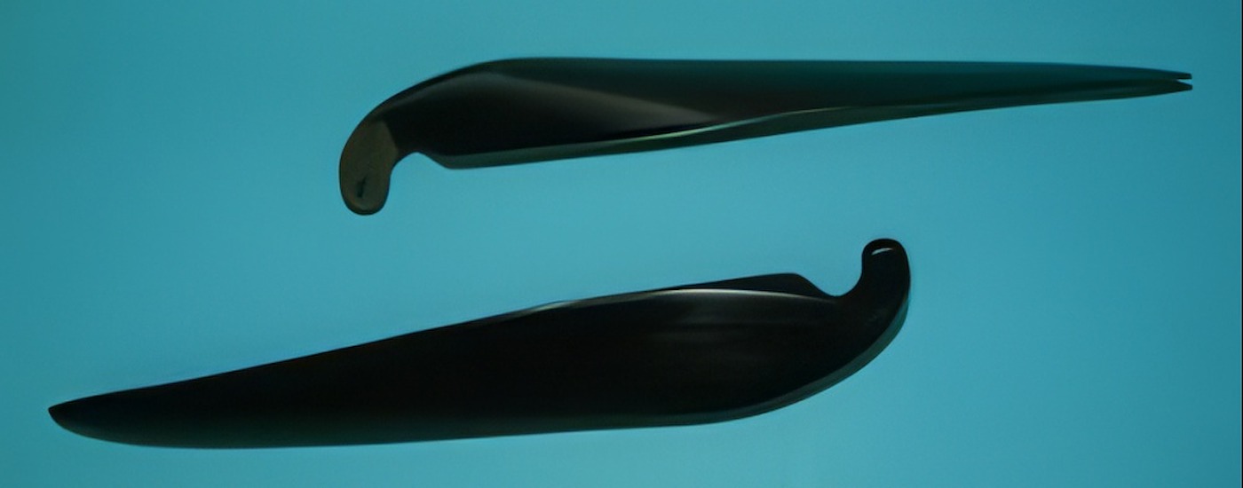 MPI Folding Prop Blade set 11-8, 6mm Yoke
