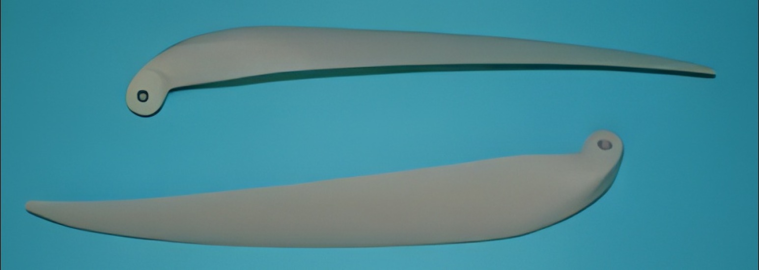 MPI Folding Prop Blade set 12-6, 8mm Yoke