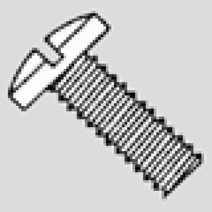 Binder Head Slotted Screw - Nylon 1/4-20 x 2 Inch Qty 6