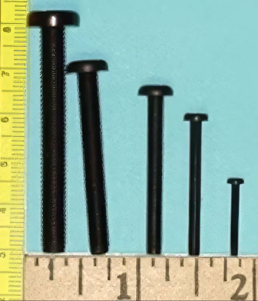 Binder Head Slotted Screw - Nylon 2mm x 16mm, Qty 6