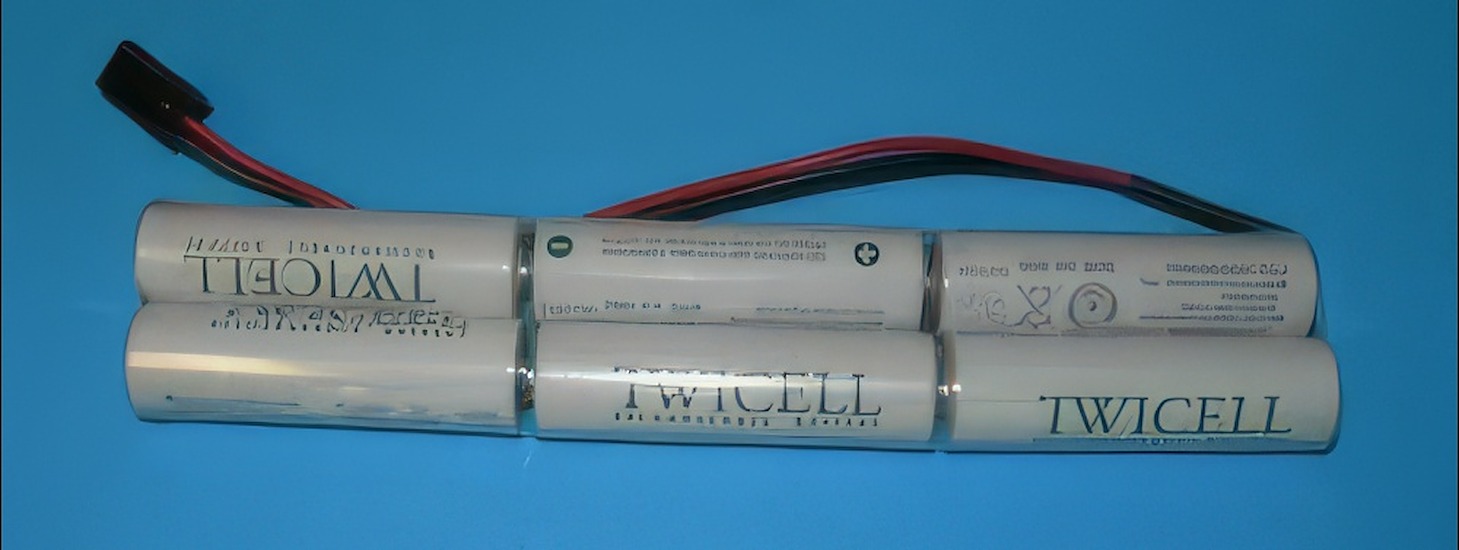 FDK/Sanyo Twicell 1900mAh AA NiMH 7.2V 6-Cell 2x3 Double Stick Airtronics/Multiplex TX Pack