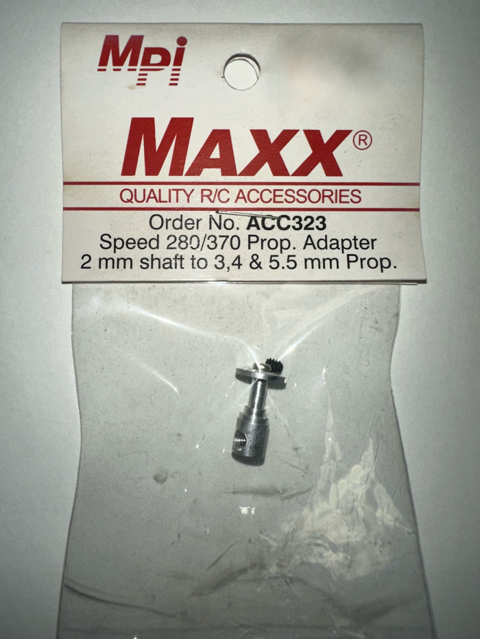 MPI Prop Adapter 2mm Motor Shaft Boss Style Set Screw Type MPI Prop Adapter 2mm Motor Shaft Boss Style Set Screw Type