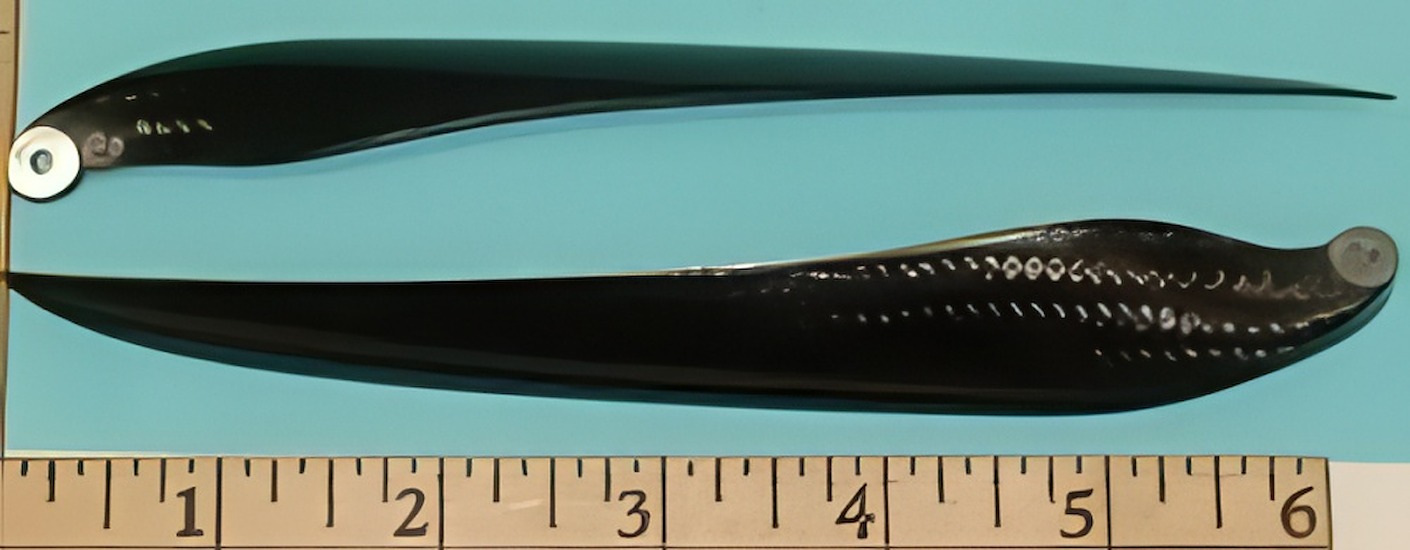 MPI Folding Prop Blade set 14-9.5, 8mm Yoke Carbon