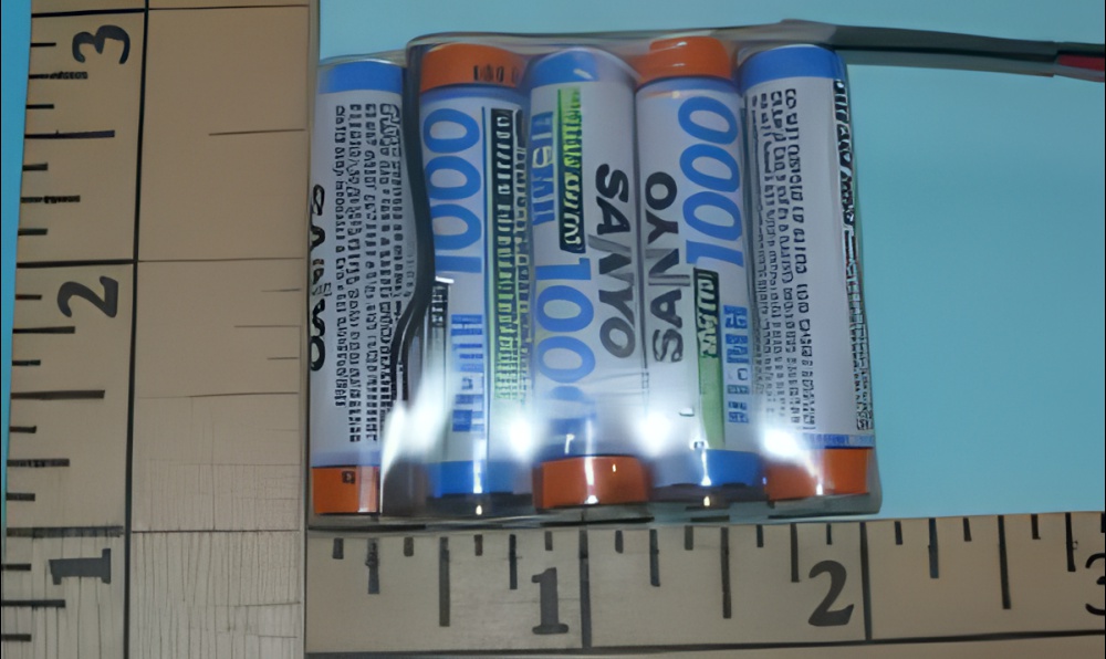 FDK/Sanyo 1000mAh 5-Cell 6V AAA NiMH RX Flat Pack