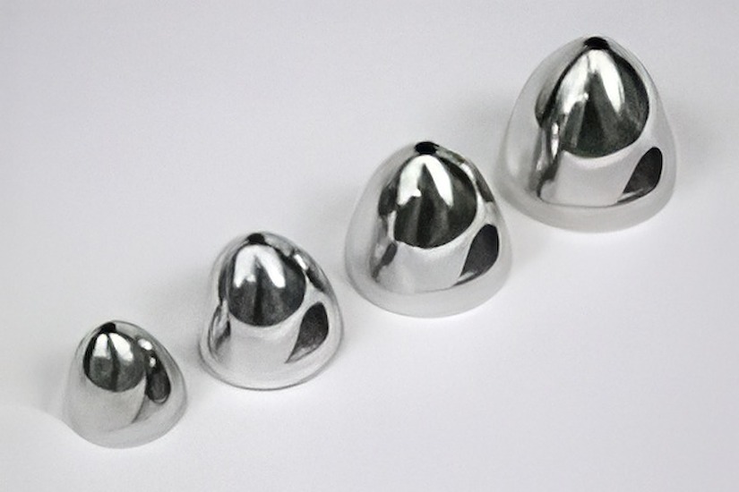 MPI 38mm (1.50") E-Spinner Reverse Pitch Bar-Stock Aluminum Shiny Finish, LAST ONES!