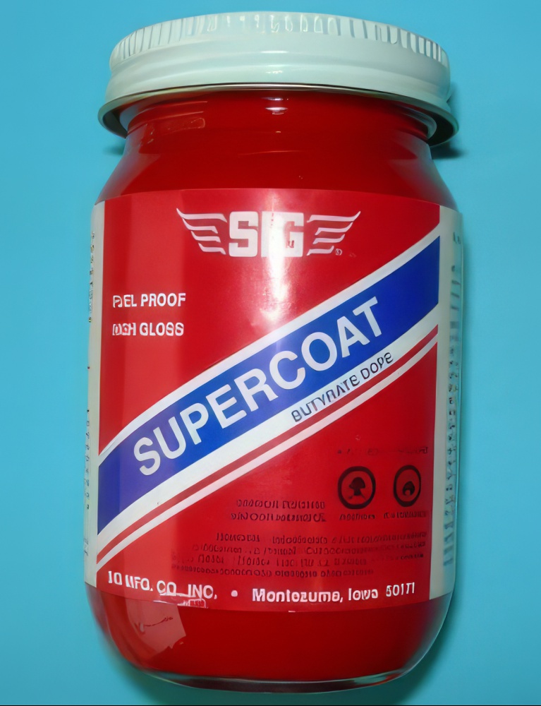 Sig Supercoat Butyrate Dope Fokker Red 4oz
