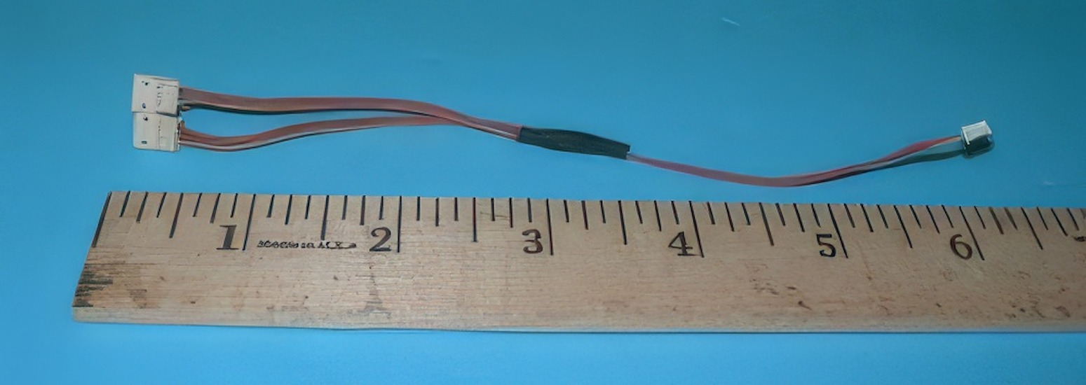 Micro JST 3 Wire Y Harness 6 Inch