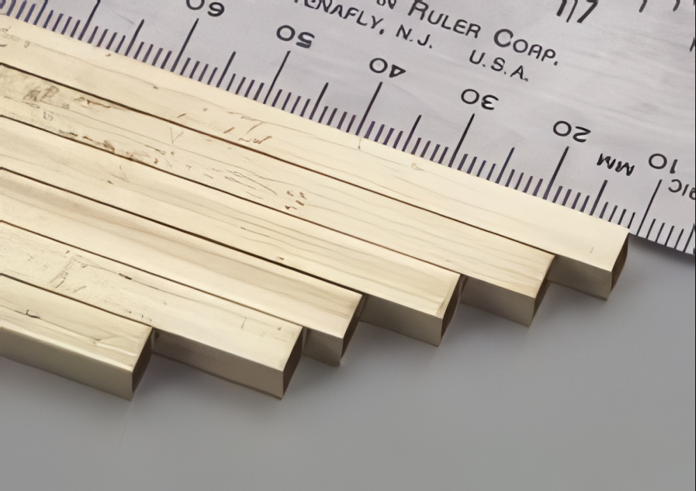 7/32 x 12 Inch K & S Square Brass Tubing, 1PC
