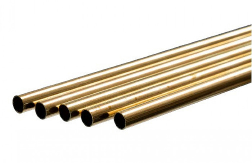 5/16 x 12 inch K & S Round Brass Tubing, 1PC