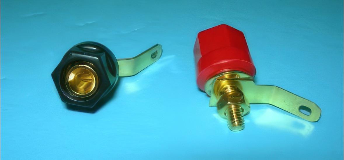 Banana/Binding Post Gold Plated Set