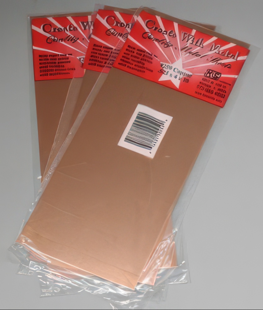 .025 x 4 x 10 inch K & S Copper Sheet , 1PC