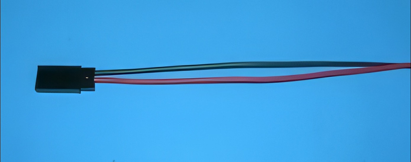 2-Pole/Wire Battery Pigtail 90 Strand Silicone Female JR/Spektrum/Hitec/Airtronics