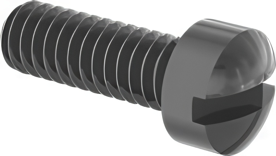 Fillister Slotted Head Screw - Nylon 1/4-20 x 2 Inch Qty 6