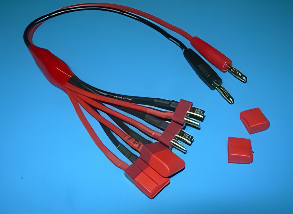 4 Way Charge Cord With Caps