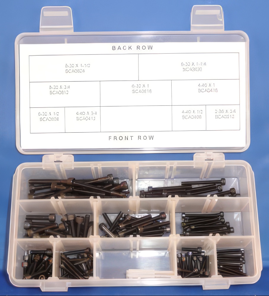 Socket Head Cap Screws 4-40 & 6-32 181 Piece Set