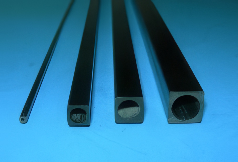 Carbon Square Tube Round Hole Variety of Sizes (Min. qty. 6 rods total REQUIRED; any type rod mix O.K.)