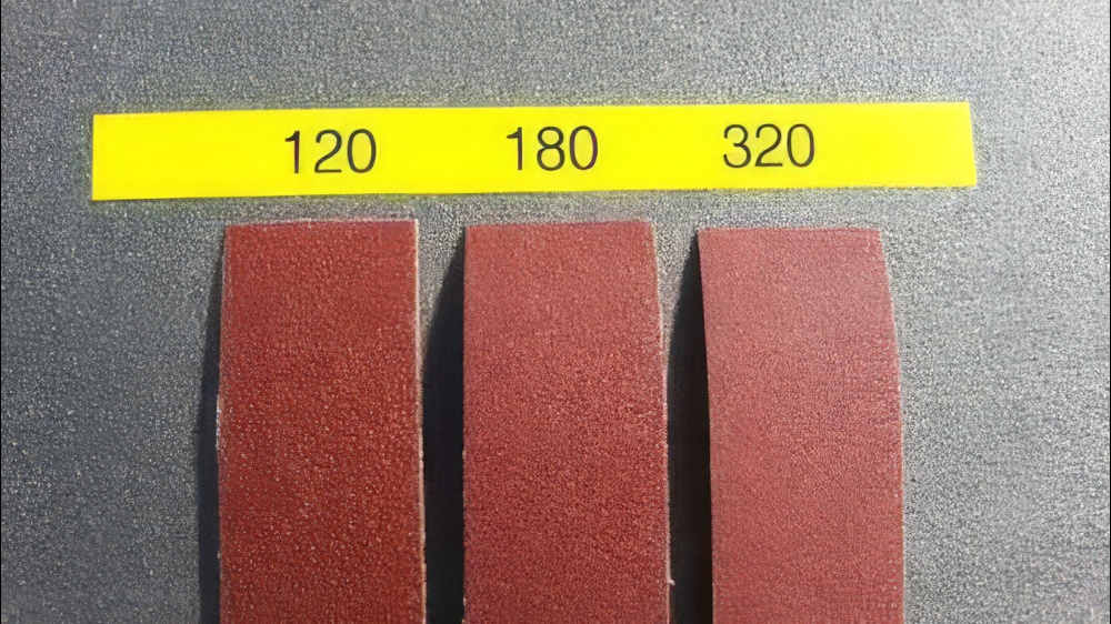 3 Assorted Cloth Backed Aluminum Oxide Sanding Strips 120, 180 and 320 Grit