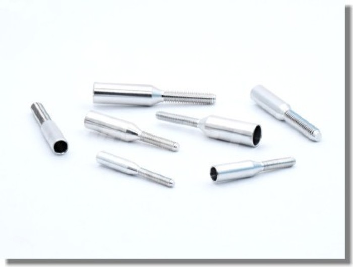 4mm Carbon Tube Coupler to 3mm Threads 2-Pack