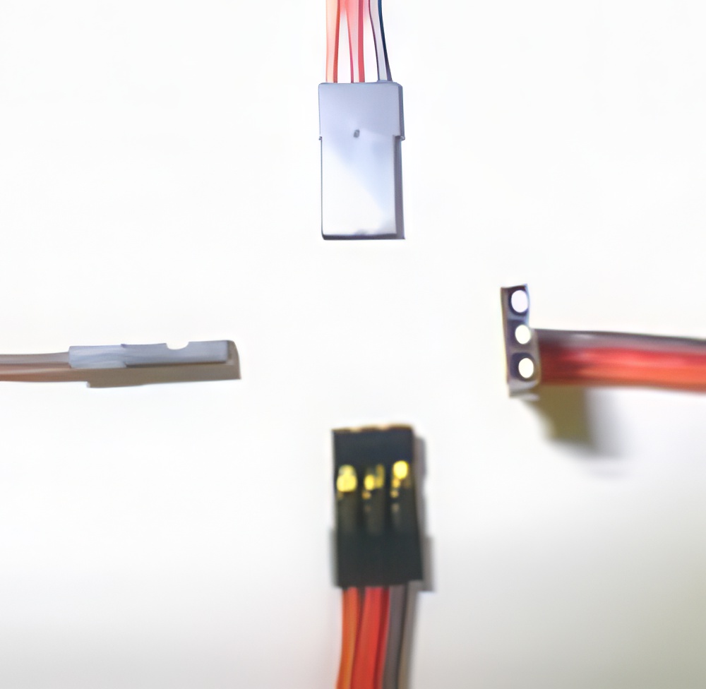 3-Pole/Wire Servo Single End Pigtail/Conn. Male JR/Air/Hitec/Spektrum