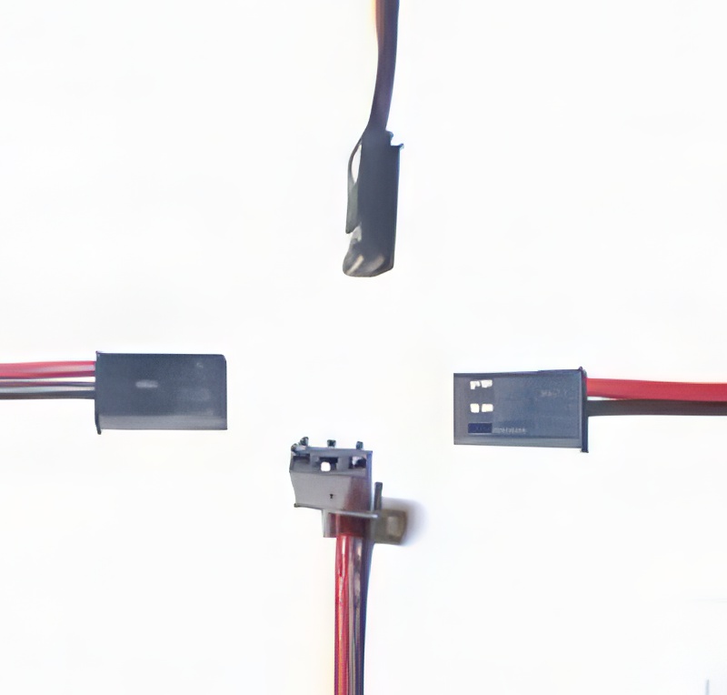 2-Pole/Wire Battery Single End Pigtail/Conn. Male Airtronics ATX (Old) Style