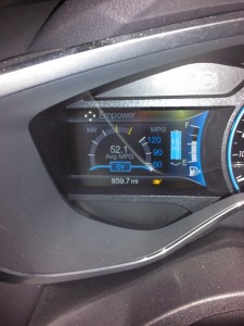 Driving Fuel & Eco Data Display