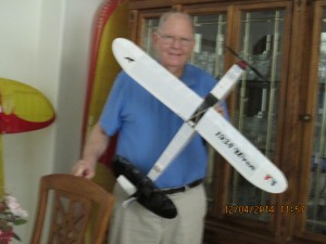 Phil Pearce and his 5 ounce Wren Spirit of Sam competition model.