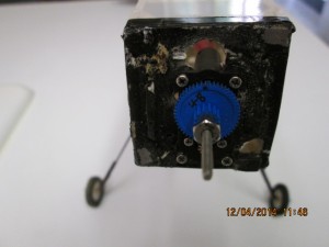 close up of gws lps gearbox with afterburner motor installed.