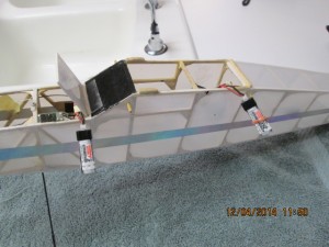 side view motor and rx battery spirit of sam geared brushless power system